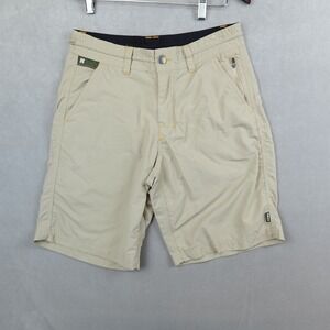 Howler Brothers Horizon Hybrid Shorts Beige Mens Size 30x9.5 Ripstop